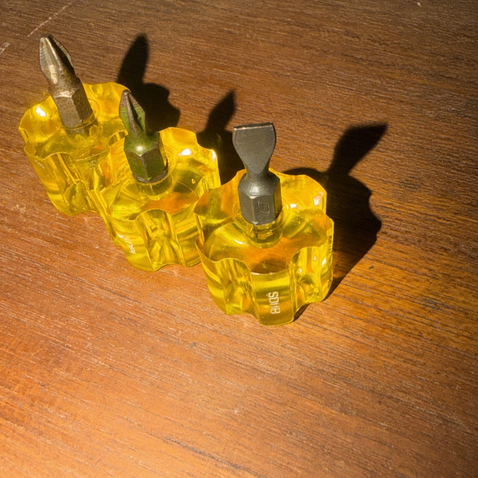 Snap On Micro Stubby Short Amber Screwdrivers SDP1 SDP2 SD11 Flat Slot Phillips