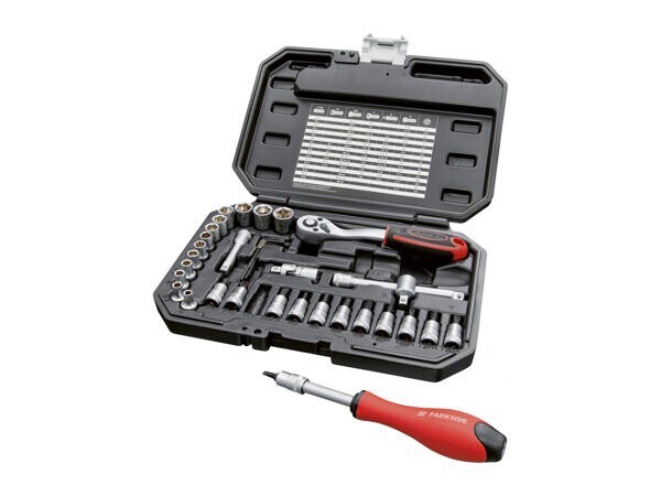 Parkside Socket Set – 36 piece set Brand New high quality chrome-vanadium steel