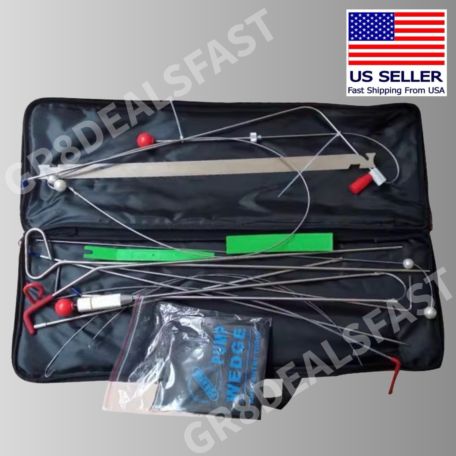 Car Door Unlock Kit Vehicle Emergency Tools Keys Locked Inside Window Pump Wedge