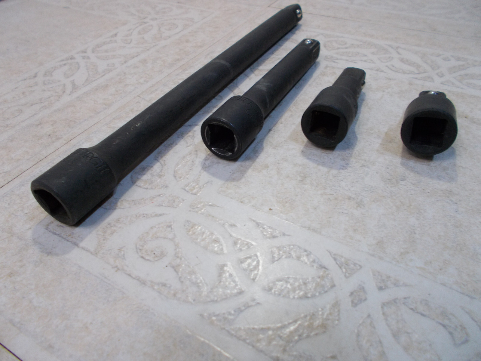 4pc. Pittsburg 1/2″ drive Impact Socket Extension Set 9.5″, 5″, 2.5″, 1.5″ (F1)