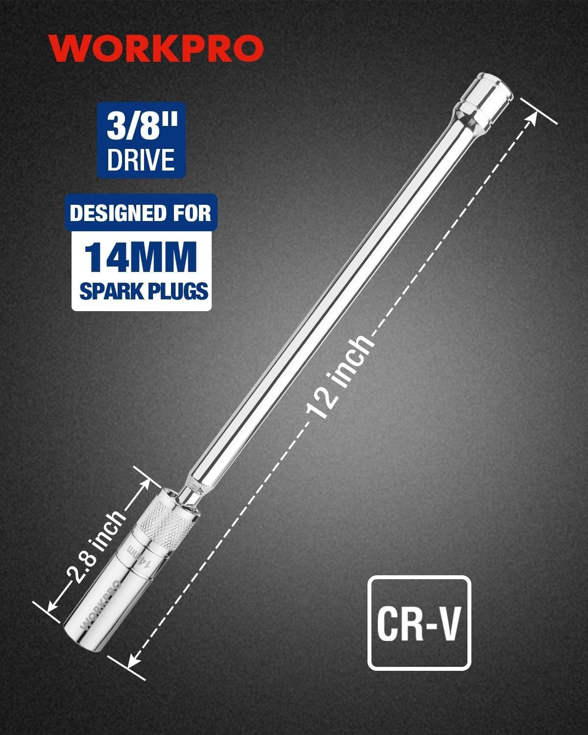 12″ 14mm Spark Plug Socket with Magnetic Core – Essential for Efficient Repairs