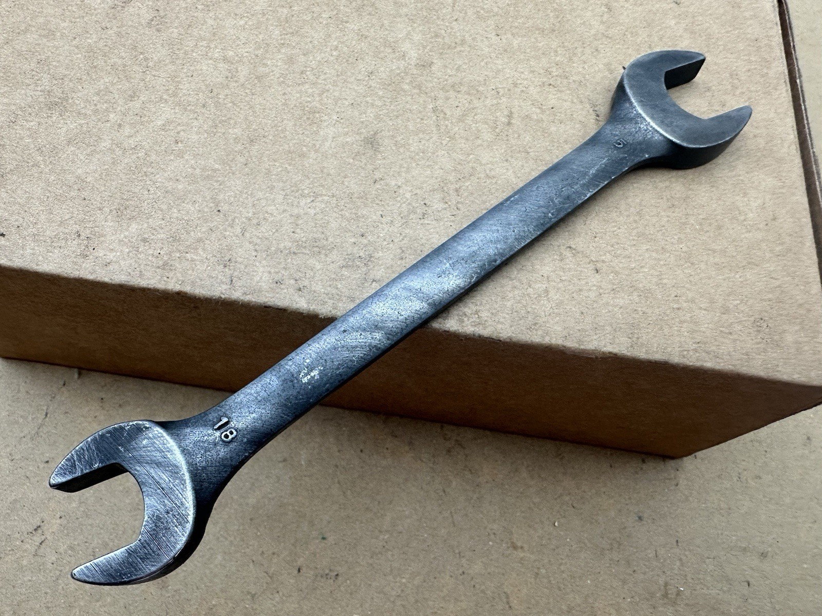 PROAMERICA 3018 DOUBLE OPEN END WRENCH 9/16 x 5/8 INCH Vintage Made USA Good