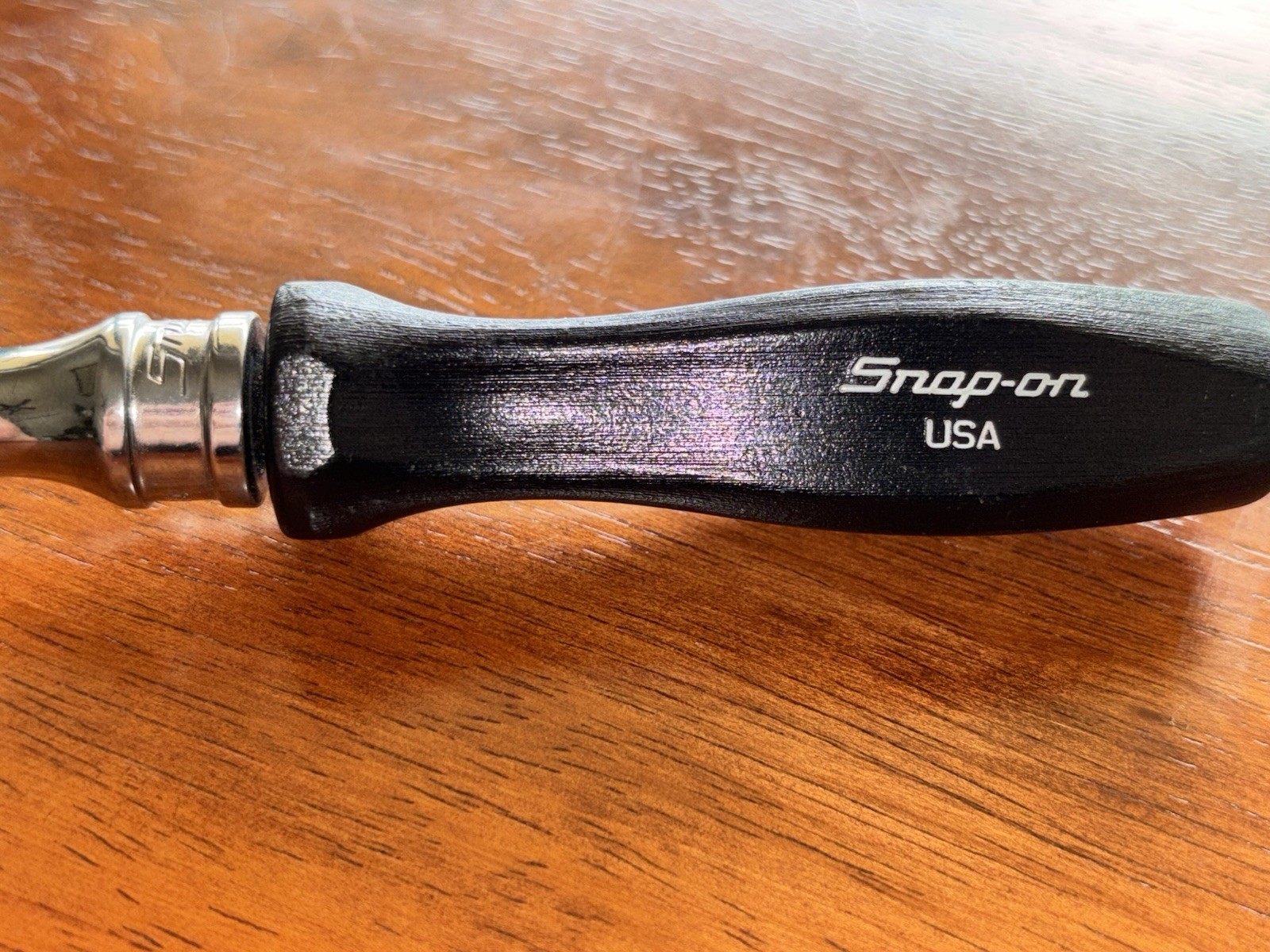 New Snap-On F851 3/8 Flex Drive Ratchet Black Handle