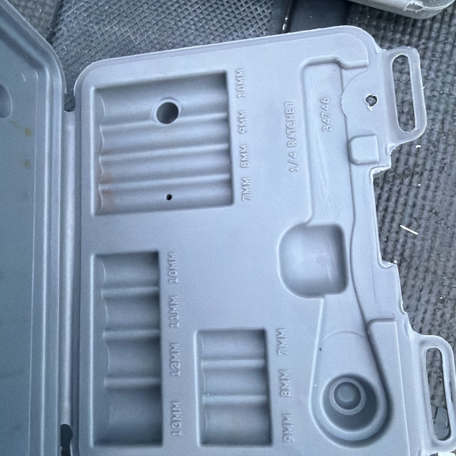 Sears Craftsman NOS Metric 1/4” Drive 6 Point Socket Set CASE ONLY 34746