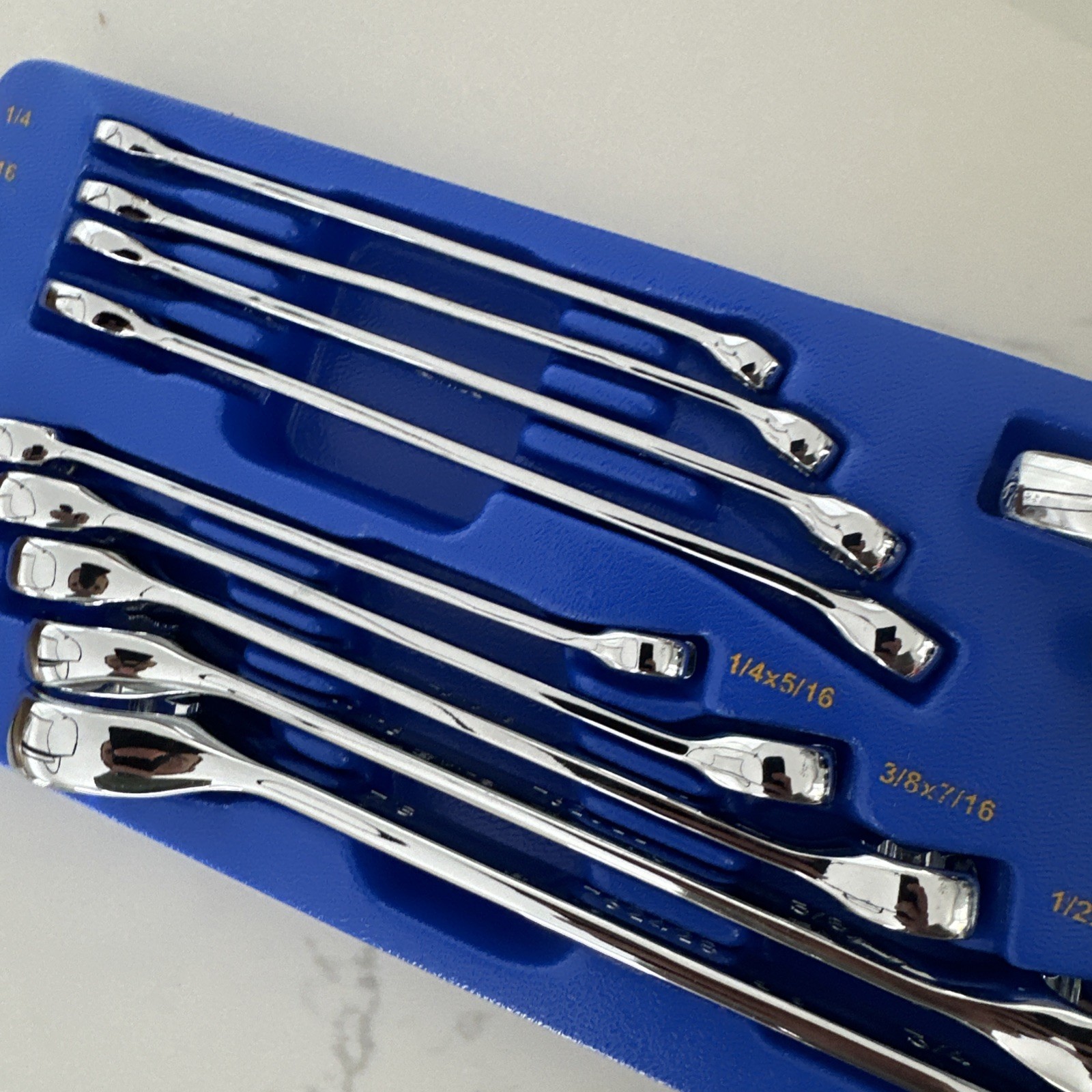 Genius Tools 17 Piece SAE Combination Wrench Set Chrome – TS-7517 New