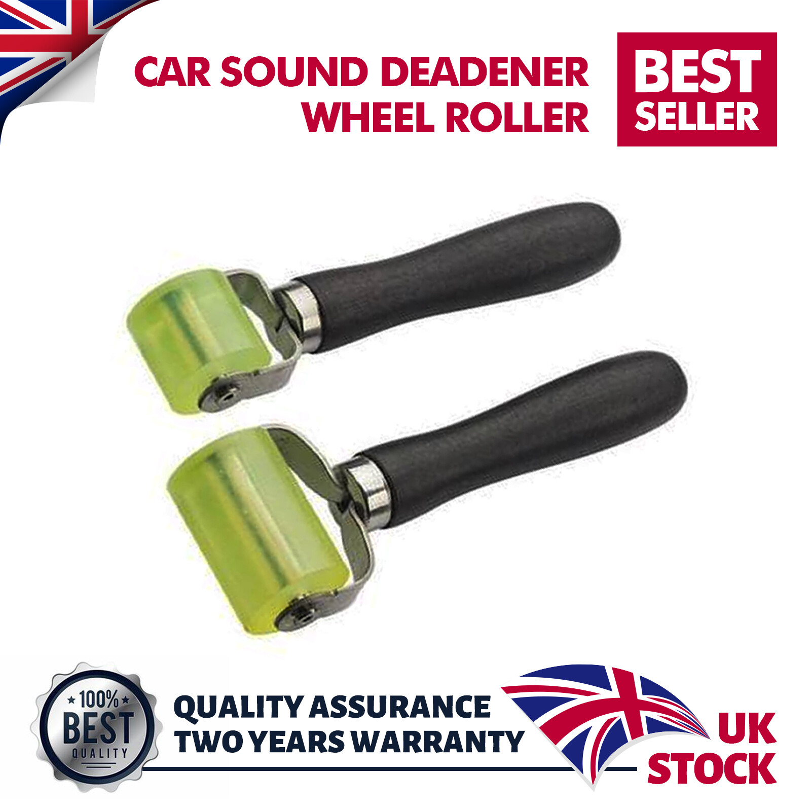 2PCS Car Sound Deadener Hand Roller Sound Auto Noise Proof Tools Rolling Wheel