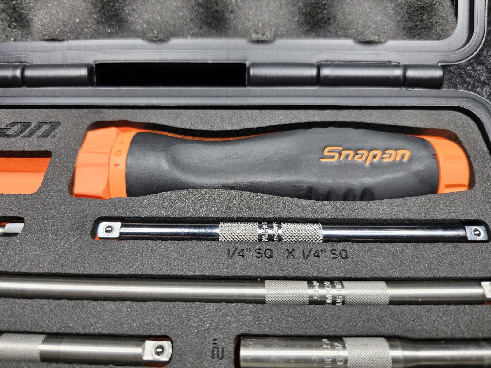 Snap-on Tools USA NEW ORANGE Ratcheting Screwdriver Master Set w/Case SGDMRC44FO