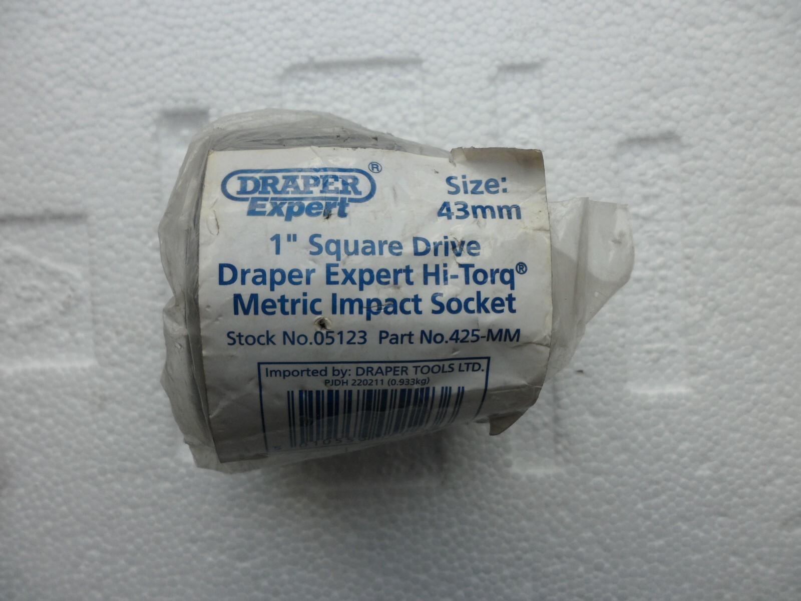 DRAPER 05123, 43mm 1″ SQUARE DRIVE EXPERT IMPACT SOCKET
