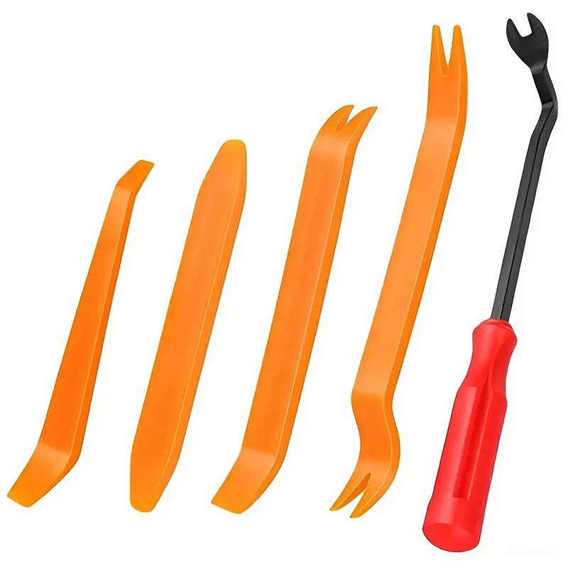 5 Auto Trim Removal Tool Kit Car Panel Door Window Fastener Remover Pry Tool Set