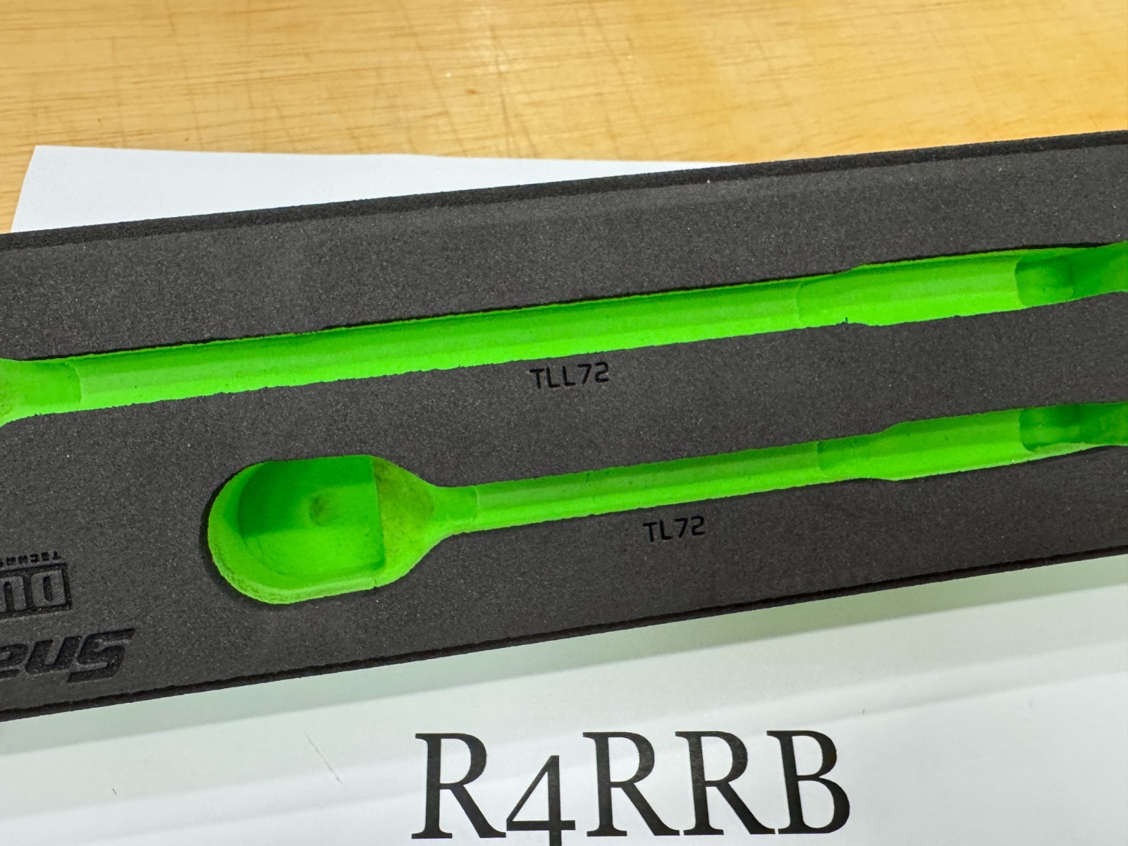 Snap-on Tools GREEN FOAM ORGANIZER for 3pc 1/4″ Drive Ratchet Set FM103RT01BG