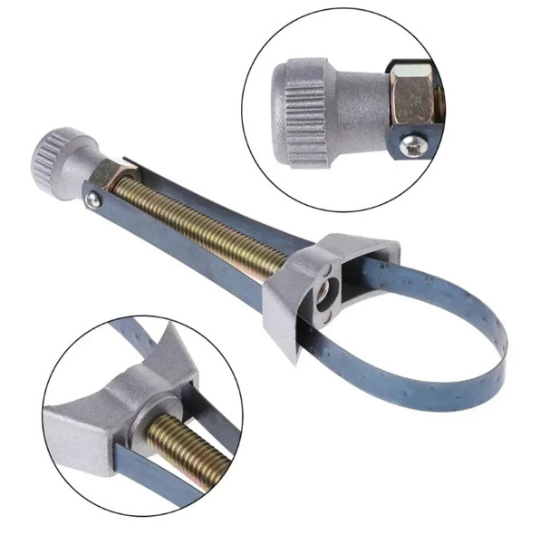 Oil Filter Removal Tool Strap Wrench Diameter Adjustable 60mm To 120mm Car Auto
