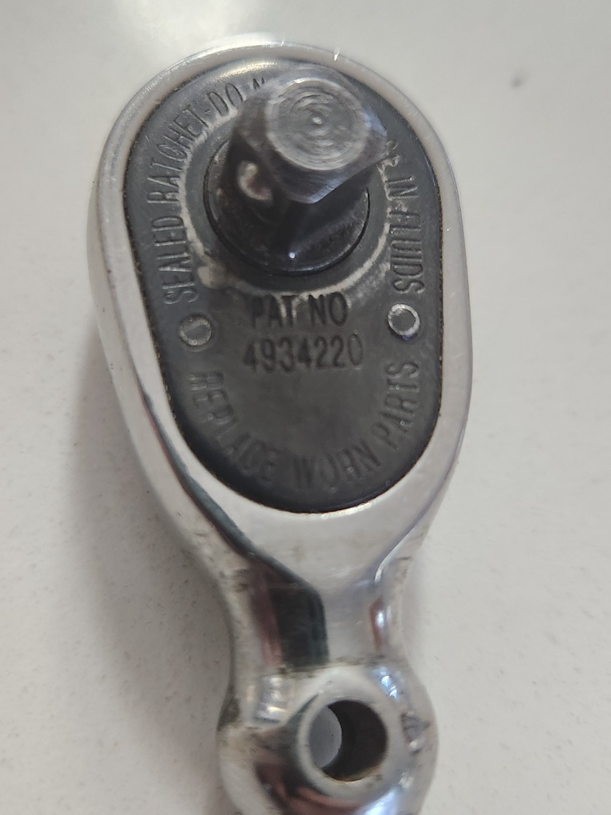 Snap On Compact Ratchet 1/4 Drive Stubby Short Mini Vintage Usa 4934220 Rare