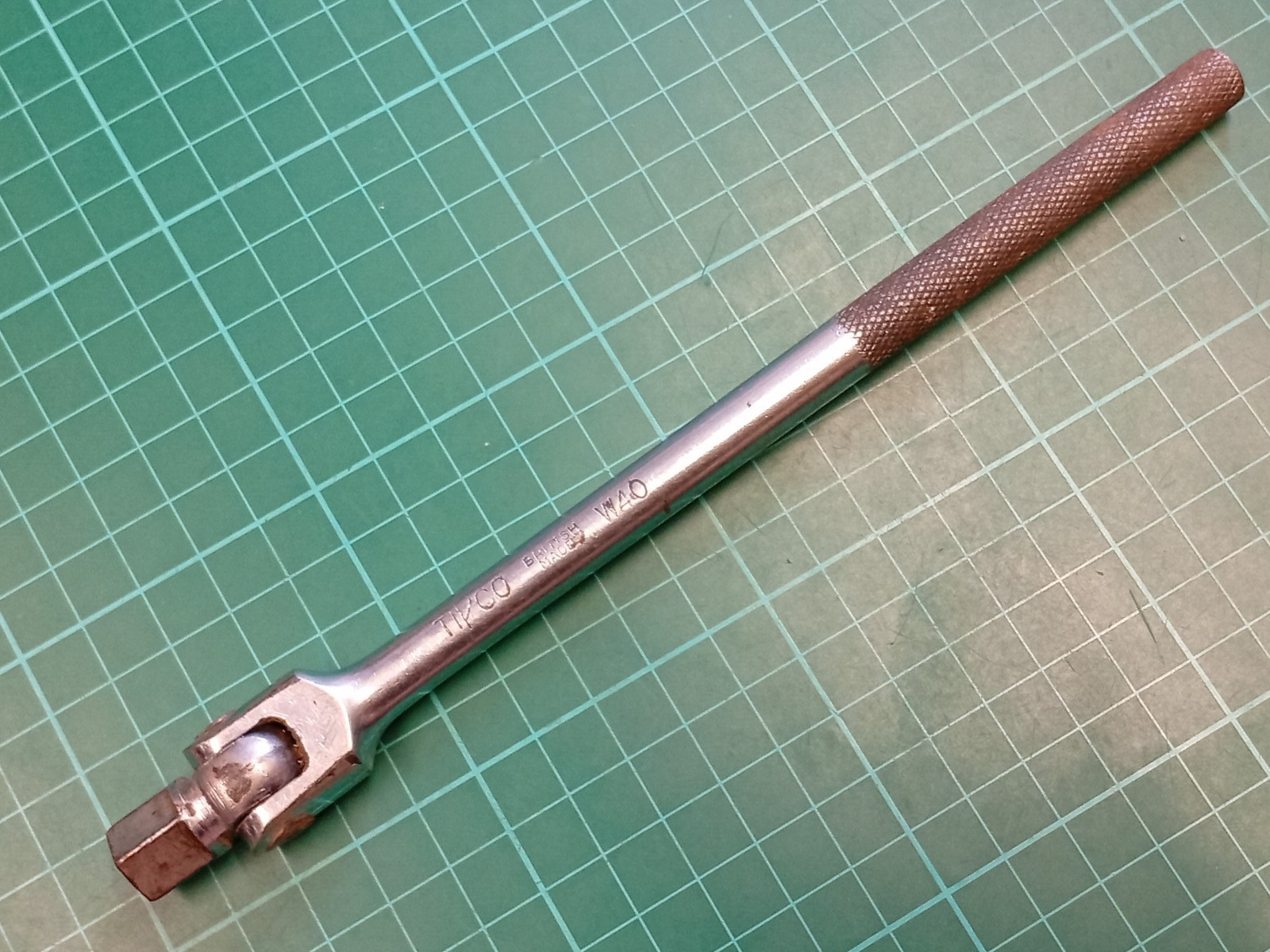 Vintage TIPCO W40, 3/8″ Drive, 8″ 200mm Breaker Bar, British Made