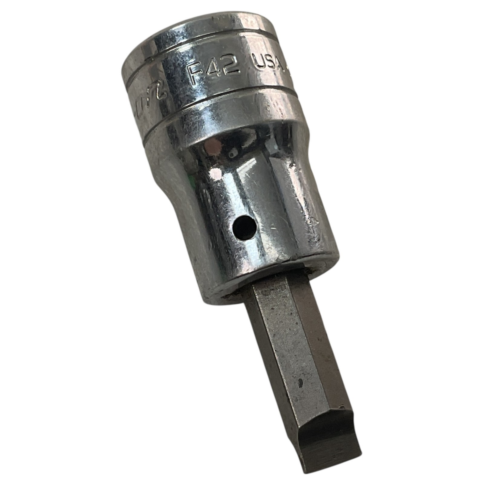 Snap-On Slotted Bit Driver Socket 1/4″ F42 3/8″ Drive As Pictured Mechanic Tool