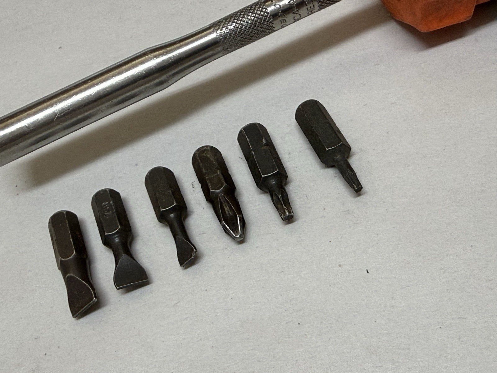 For Repair Snap-On USA Orange Soft Grip Magnetic Ratcheting Screwdriver SGDMRC4A