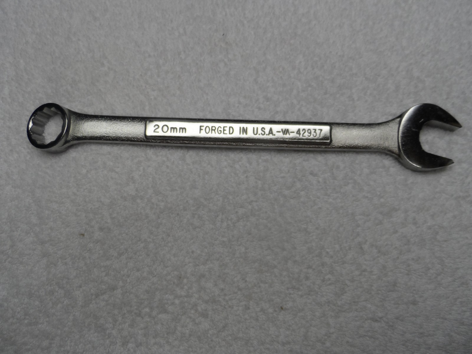 Craftsman Metric MM Combination Wrench, USA 12pt, 20mm – Part # 42937