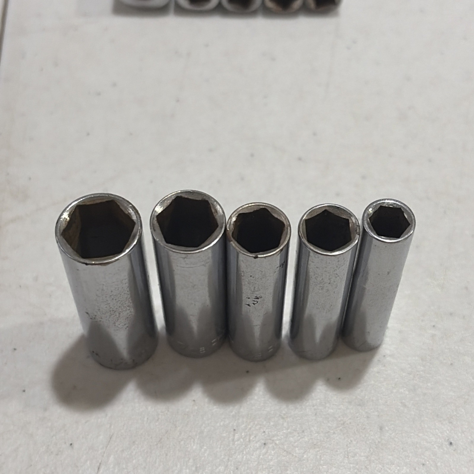 Craftsman Socket Lot 16 SAE & Metric 6 & 12 Point Sizes In Description