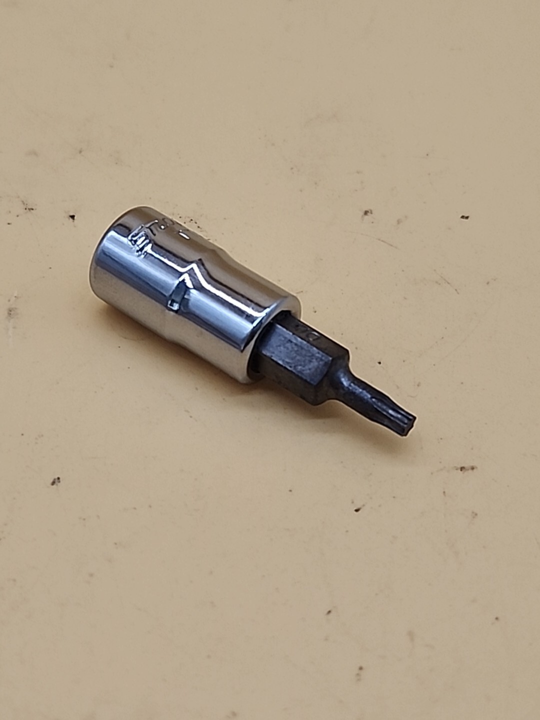 Snap-on Tools TTX10E 1/4 Dr T10 Standard TORX Bit Chrome Socket Driver USA