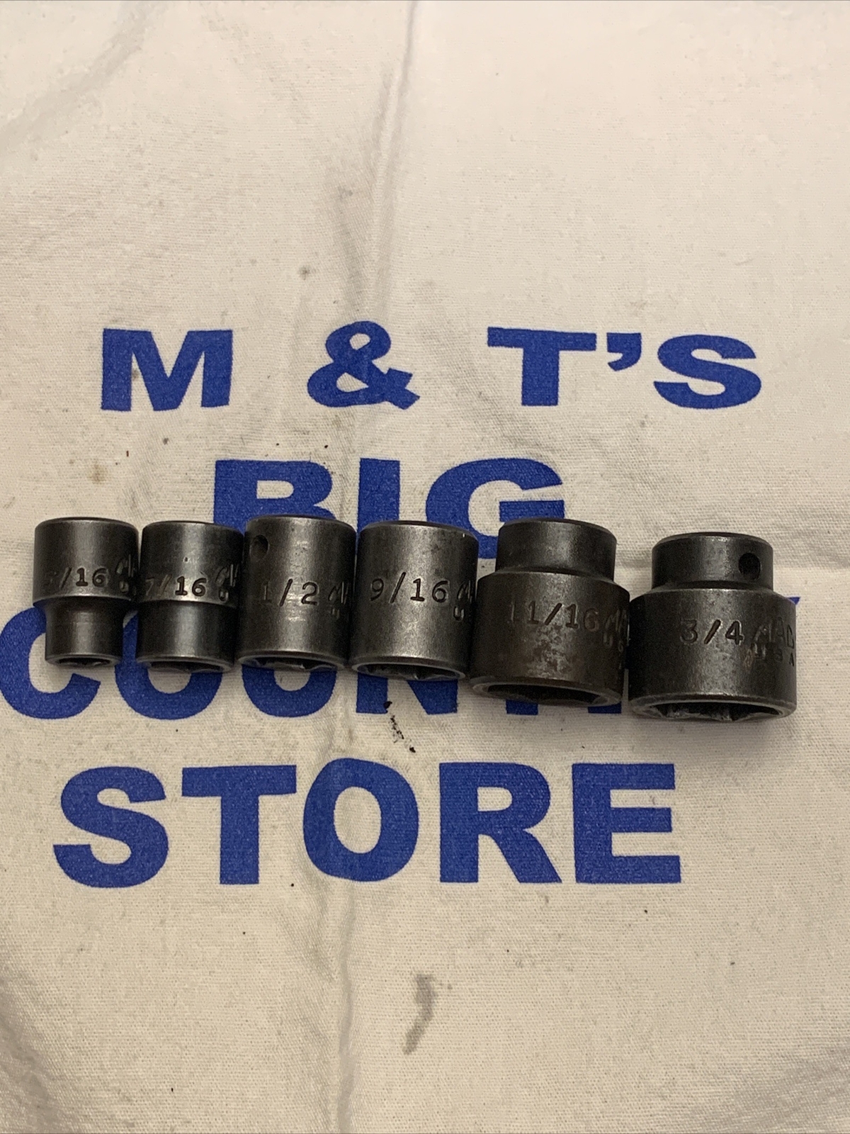 Mac Tools USA 3/8” Drive 6pt 6pc SAE Impact Socket Set XP Series