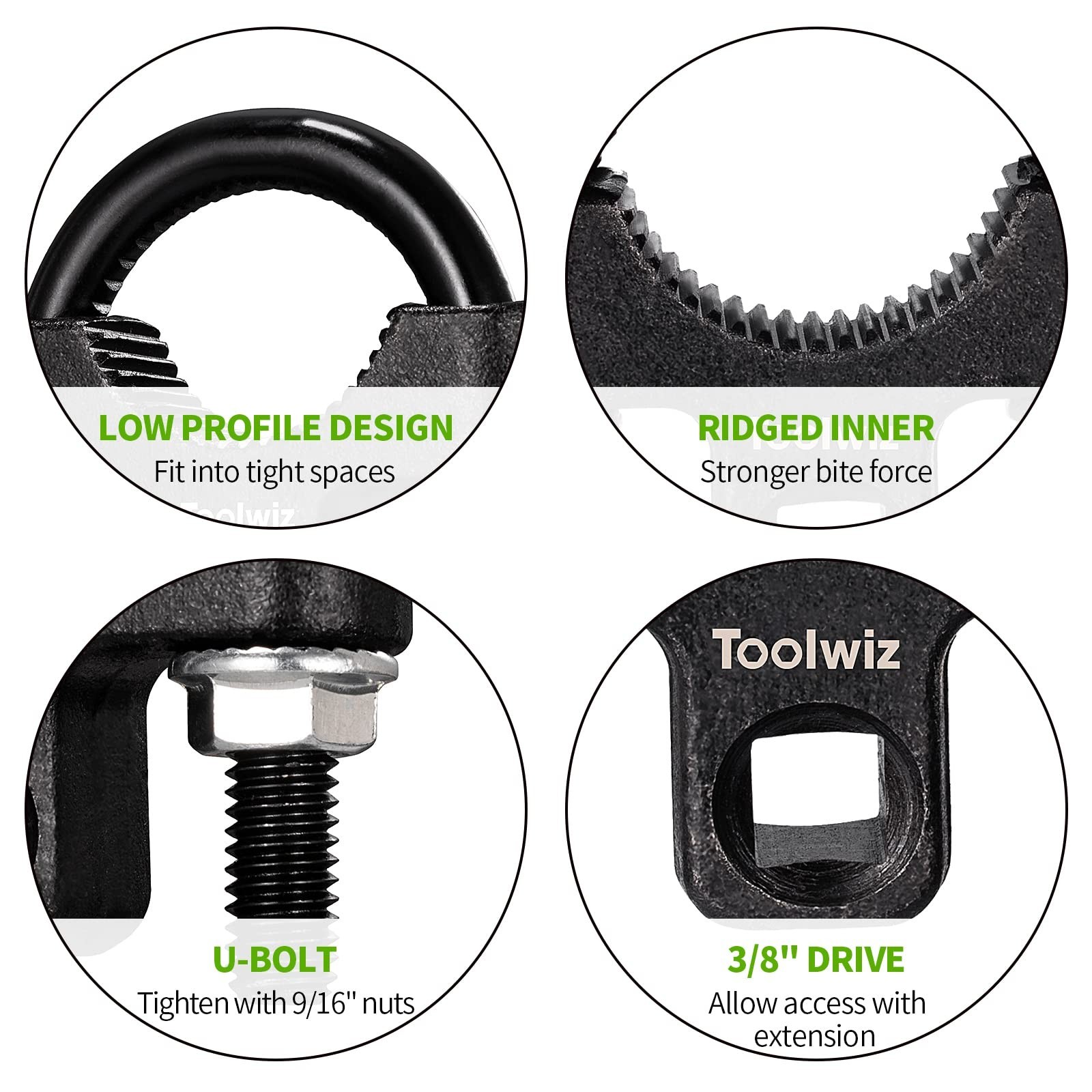Universal Inner Tie Rod Removal Tool – 3/8″ Low Profile 30-42mm, Non-Slip Grip f