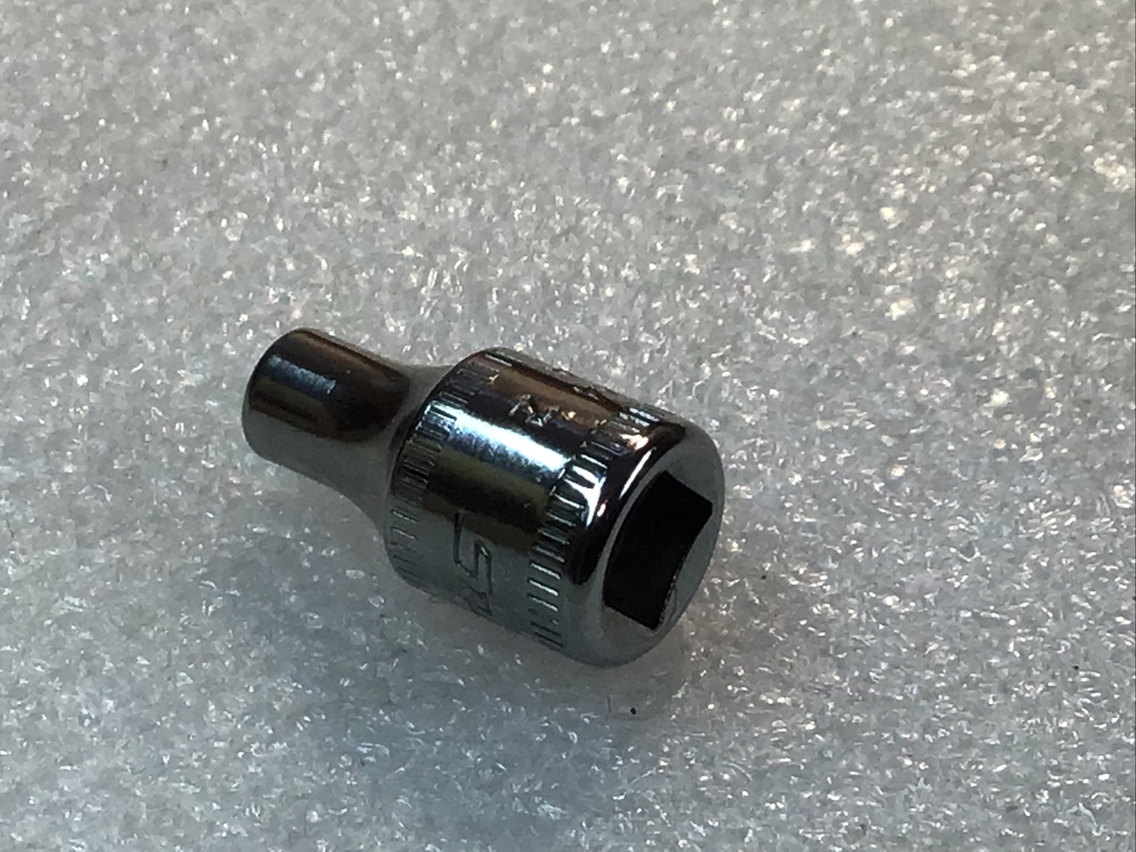 Snap On#TMM4 – 4mm, Chrome, Shallow, Socket, 1/4″ Dr., 6 Point,-USA-NEW-