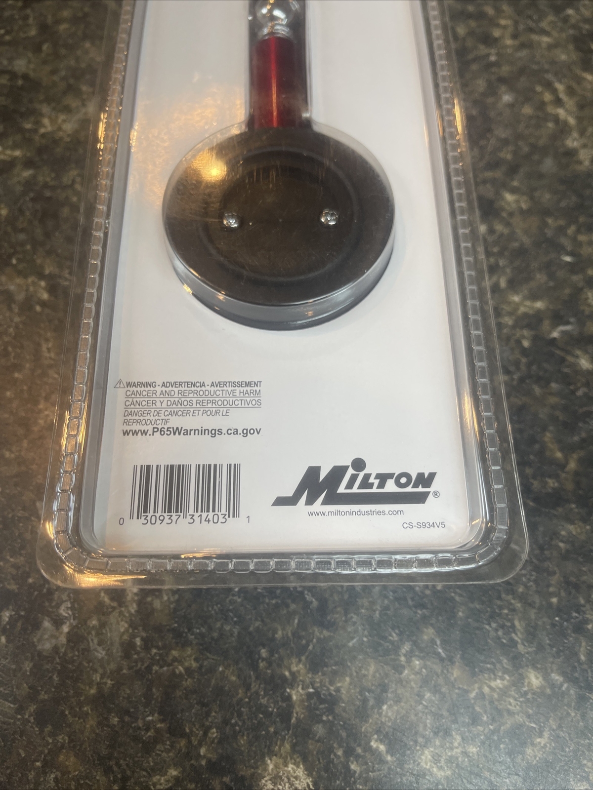 Milton S-934 Dial Tire Gauge, 0-120 PSI – 2 lb increments New Sealed