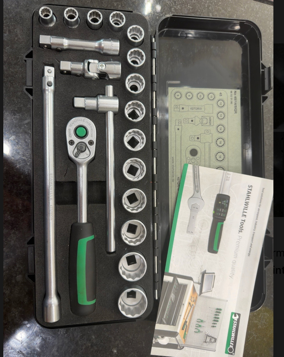 STAHLWILLE 45/14/5IQR 3/8″ Drive Metric Socket Set 8-22mm Complete Germany