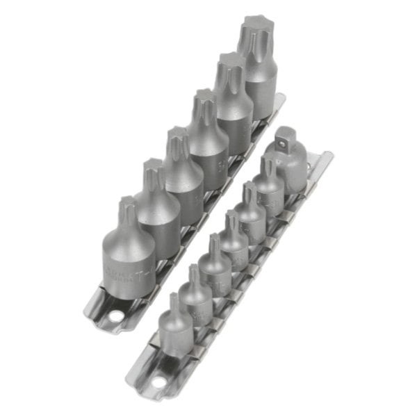 Performance Tool Mixed Drive Size Torx Bit Socket Set 15 Pieces