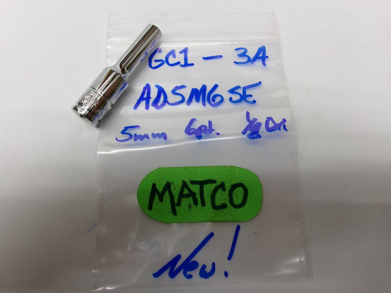 Matco Silver Eagle tools 1/4″ drive 5mm Deep metric Socket AD5M6SE New!