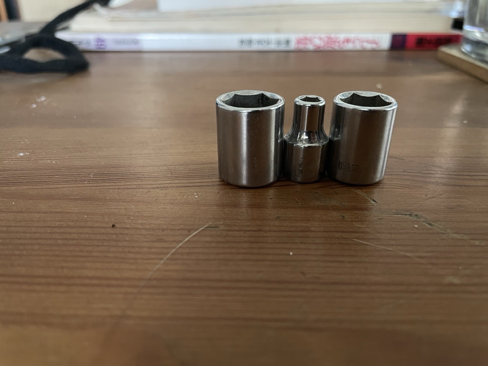 3/16”, 7/16”, 1/2” Sockets. USA. Possibly Sears