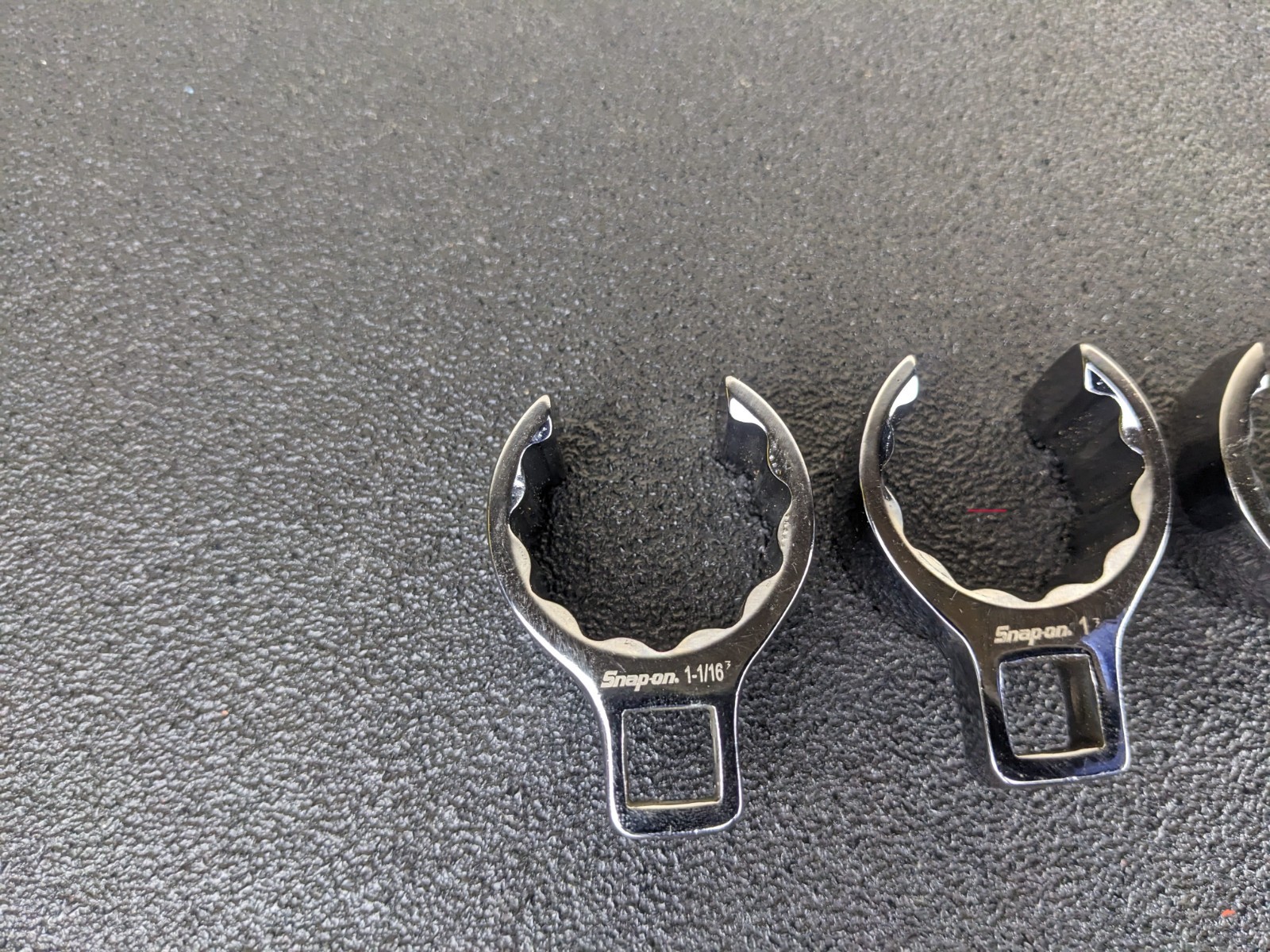 #bn277 Snap on Tools NEW 208AN 3/8″ Drive SAE Deep Flare Crowfoot Wrench Set