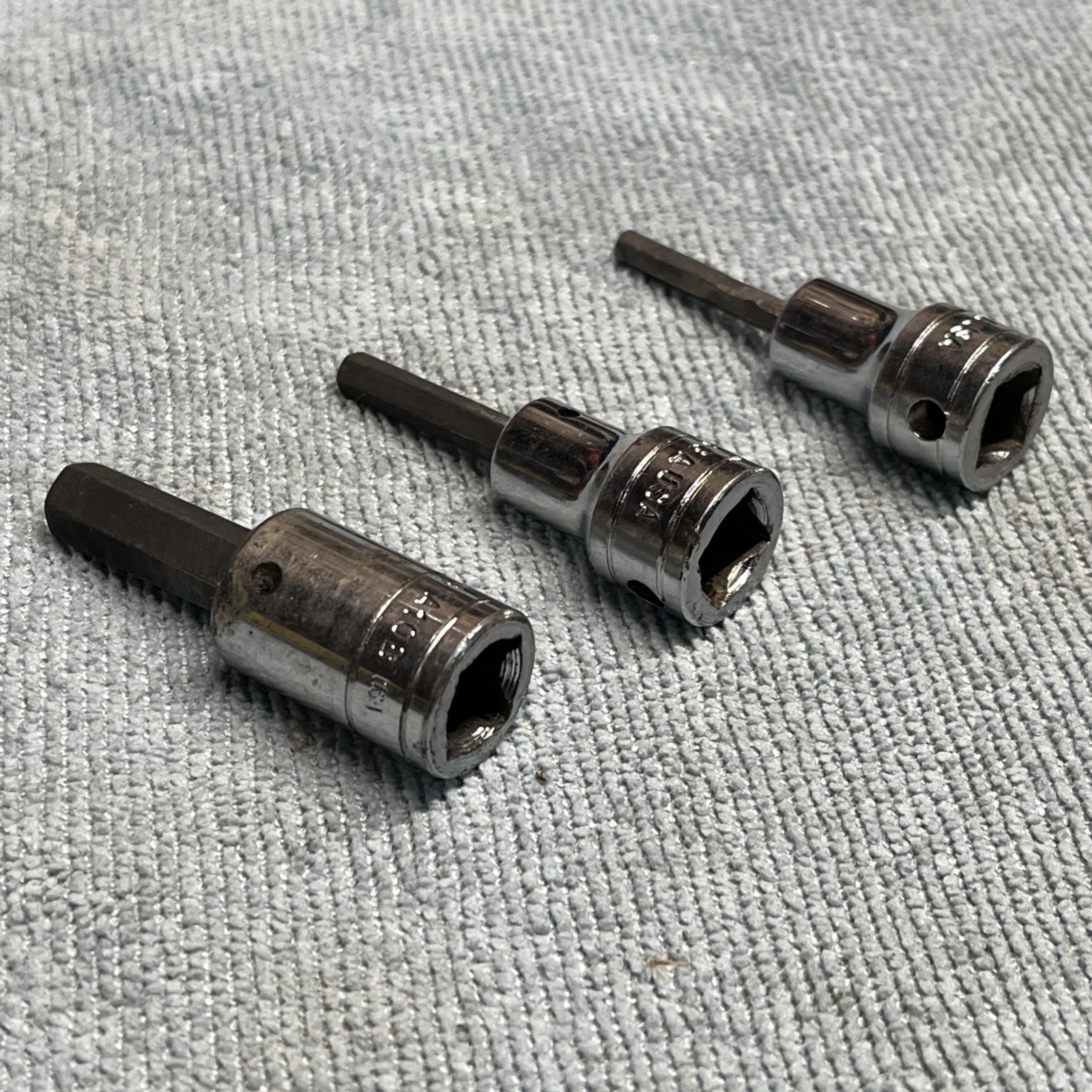 Snap-On FA6A, FA 4.5A FA10B 9/64″3/16″ and 5/16″ Standard Hex Bit set