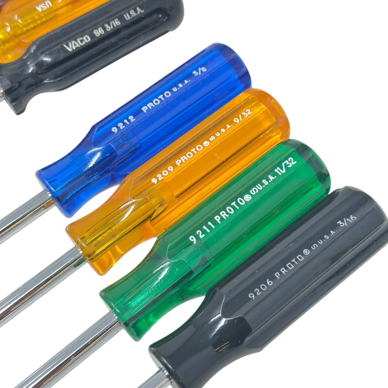 PROTO, VACO & Thorlabs Professional Nut Driver Lot Made in USA 10 Pcs