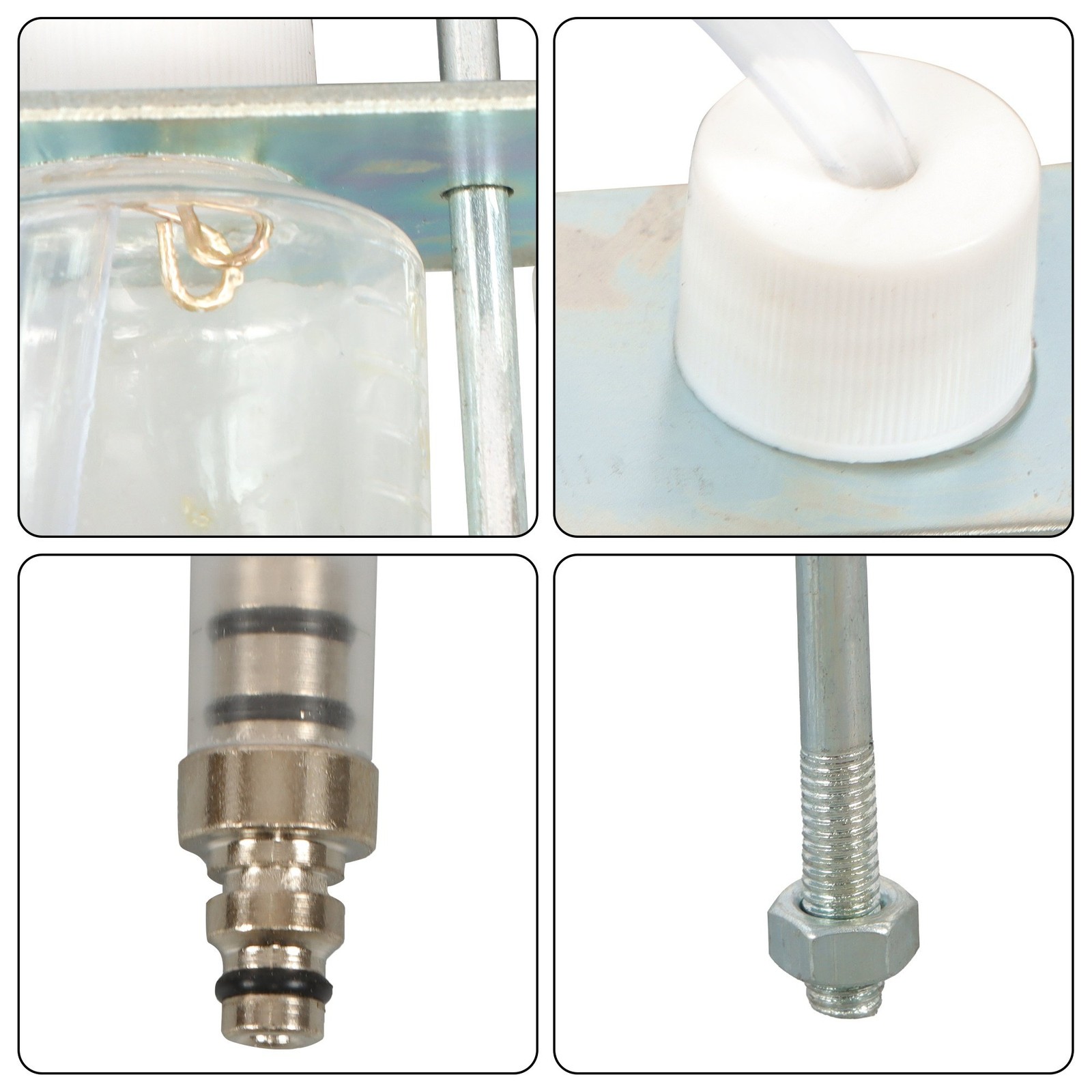 New Diesel Injector Flow Meter Test Kit Common Rail Adaptor Fuel Tester Set
