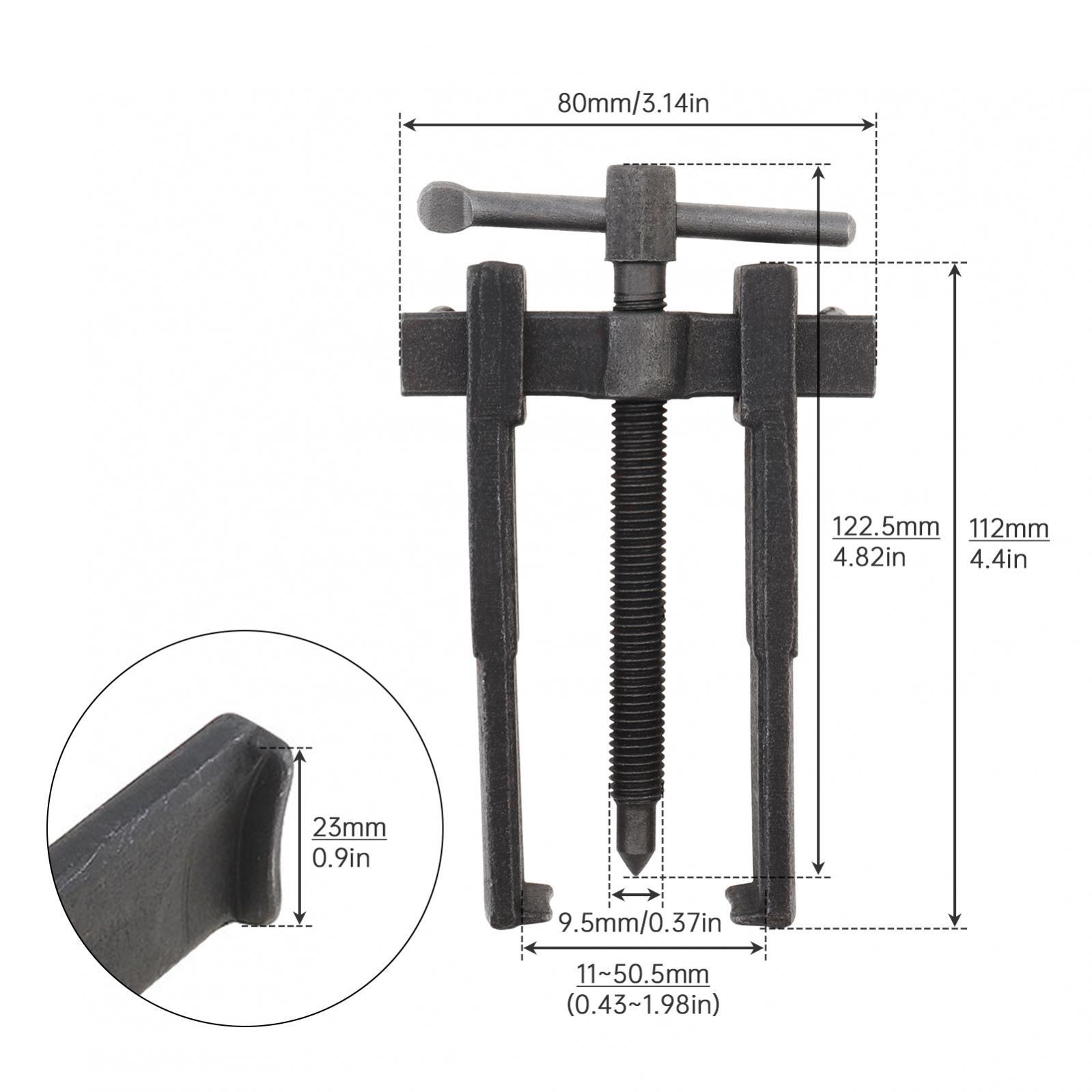 4″ Adjustable Two Jaw Bearing Gear Puller Remover Tool Carbon Steel Pump Pulley