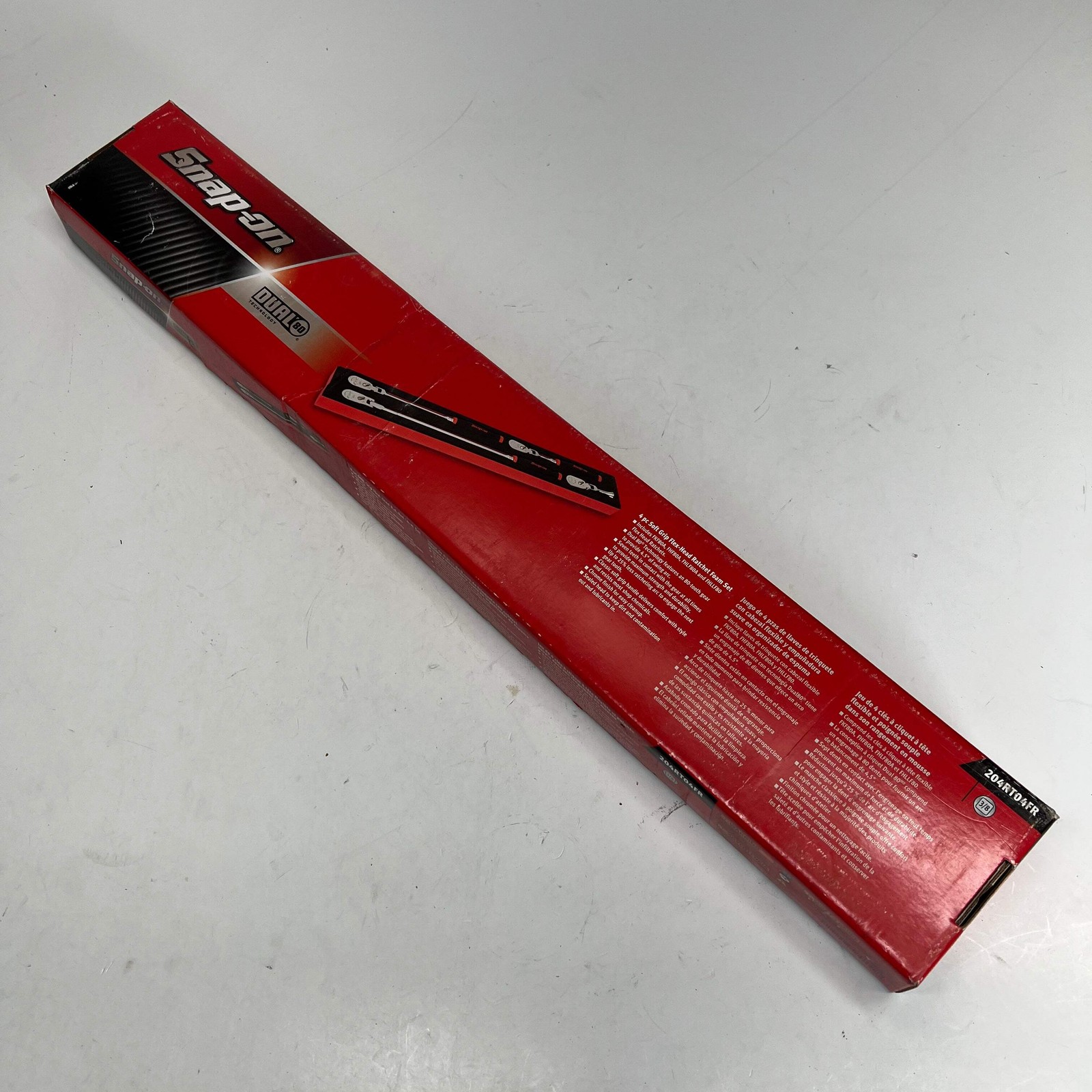 SNAP ON Soft Grip Flex Head Ratchet Set 4 Pc – 3/8″ Drive 204RT04FR (As-Is)
