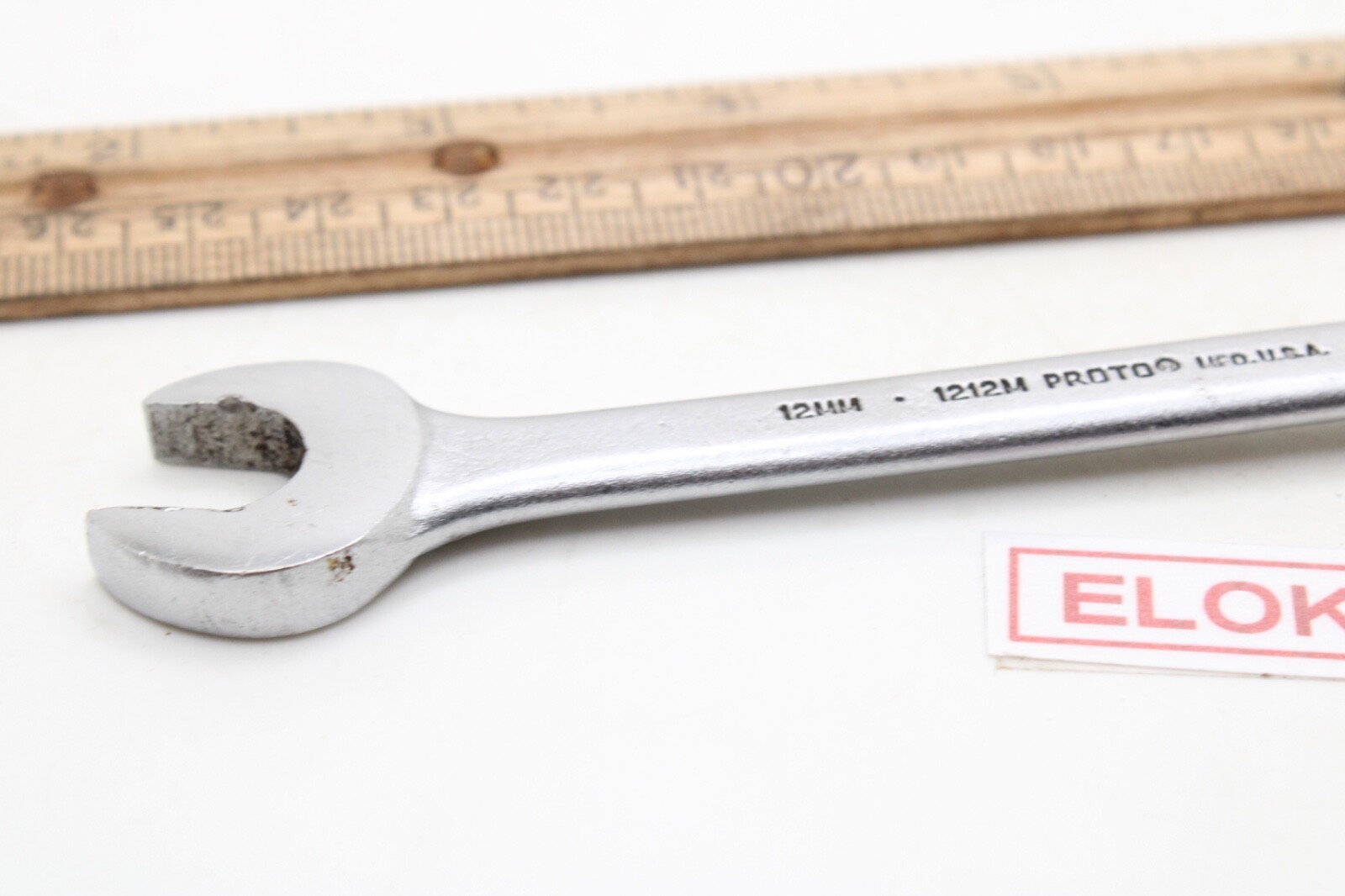Proto 1212M 12mm 12 Point Metric Chrome Combination Wrench USA