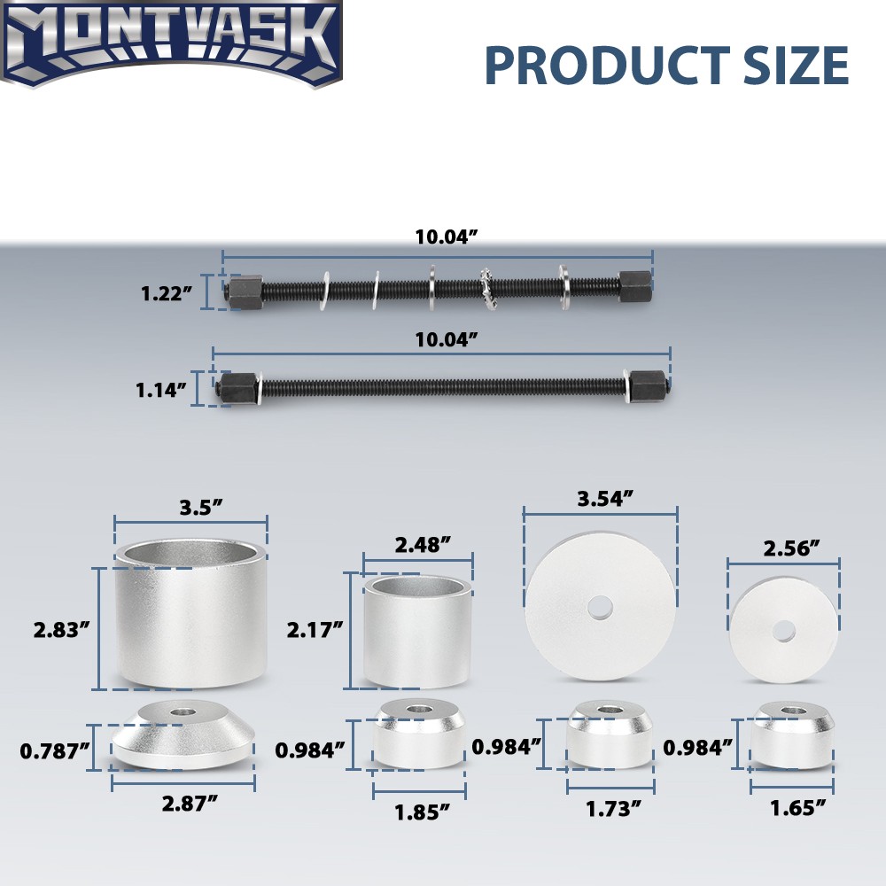 Bushing Press Kit Bushing Puller Tool Fit For Volkswagen Audi Durable