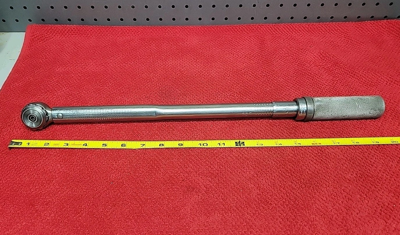SNAP-ON TOOLS QJR3250 Click-Type 1/2″ Drive 30-250lb ft Torque Wrench USA 🇺🇸