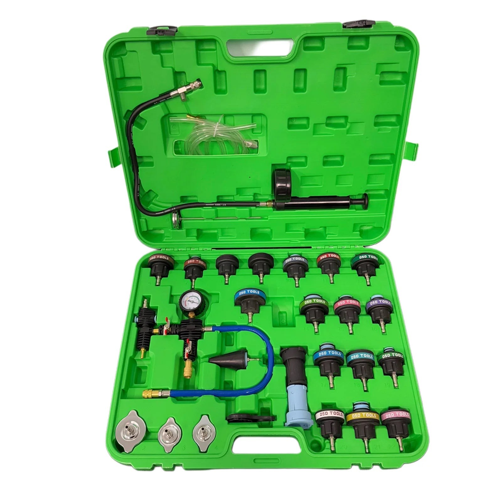 28pc Coolant Radiator System Pressure Tester, Refill Kit Purge DS1838