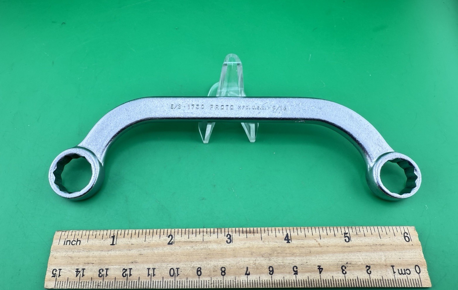 Proto Tools N0. 1730 5/8″ x 9/16″ 12pt Half Moon Box End Obstruction Wrench USA
