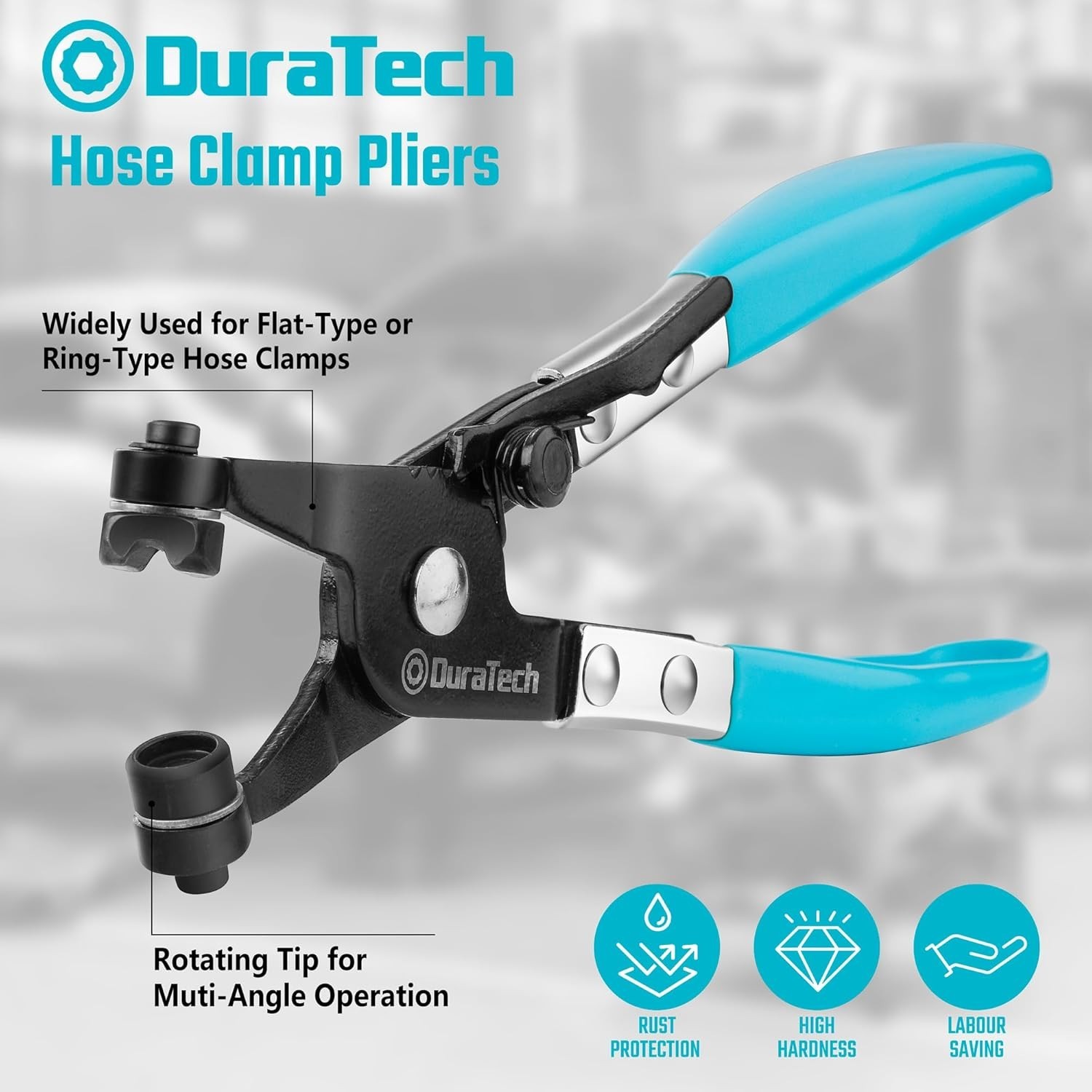 Heavy Duty Hose Clamp Tool with Heat Treated Carbon Steel Construction