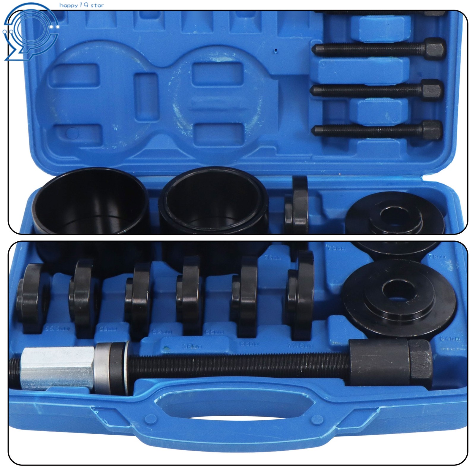 19PCS Master Set Front Wheel Hub Drive Bearing Removal Puller Service Tool Kit