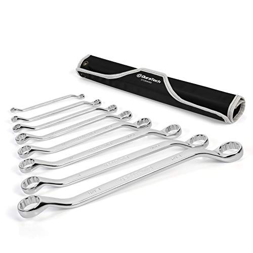 Offset Wrench Set SAE 8 Piece 12 Point 1/4 to 1-1/4 Chrome Vanadium Steel