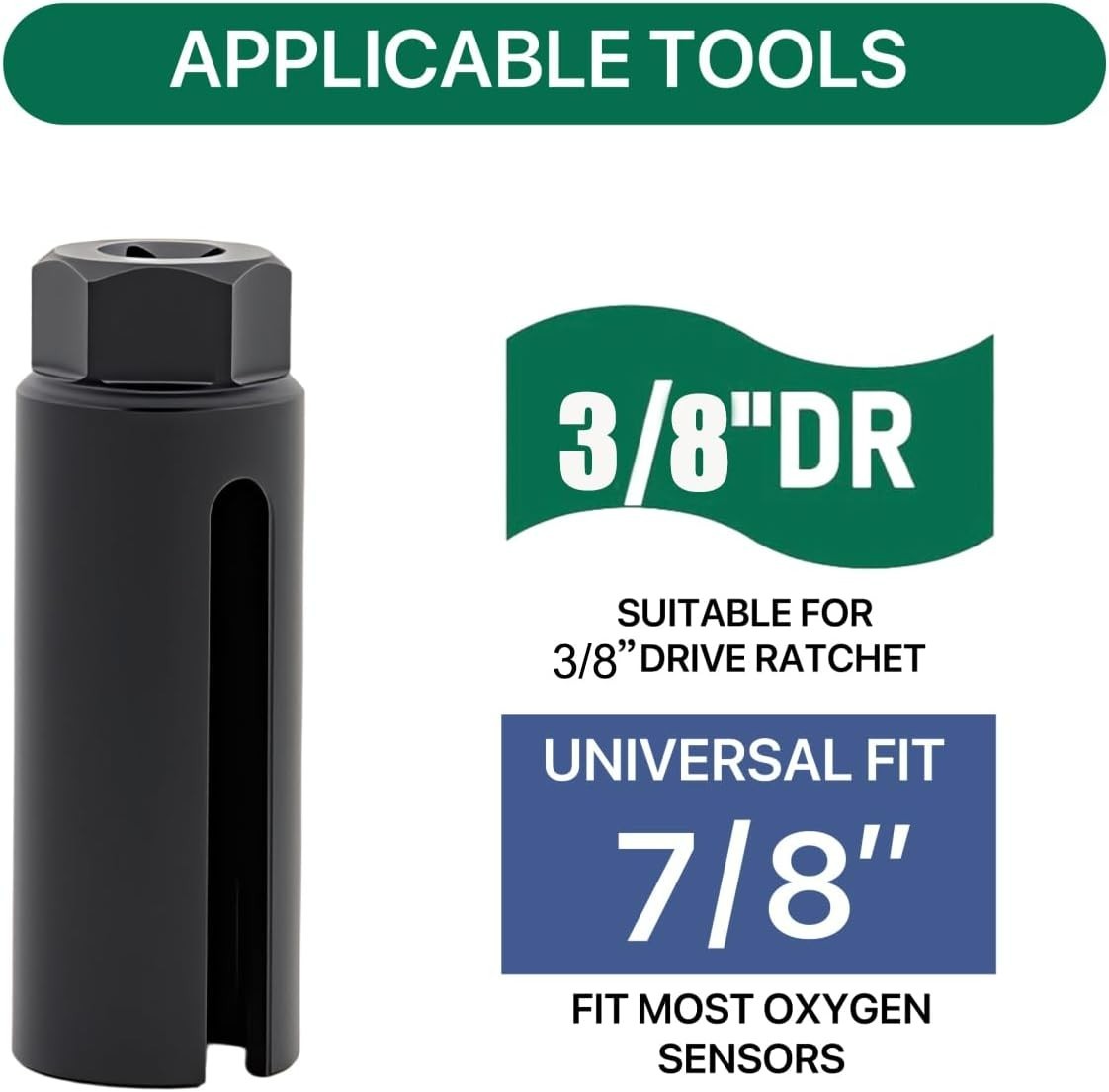 Chrome Vanadium Oxygen Sensor Socket 7/8” with Wire Protection – Precision Tool