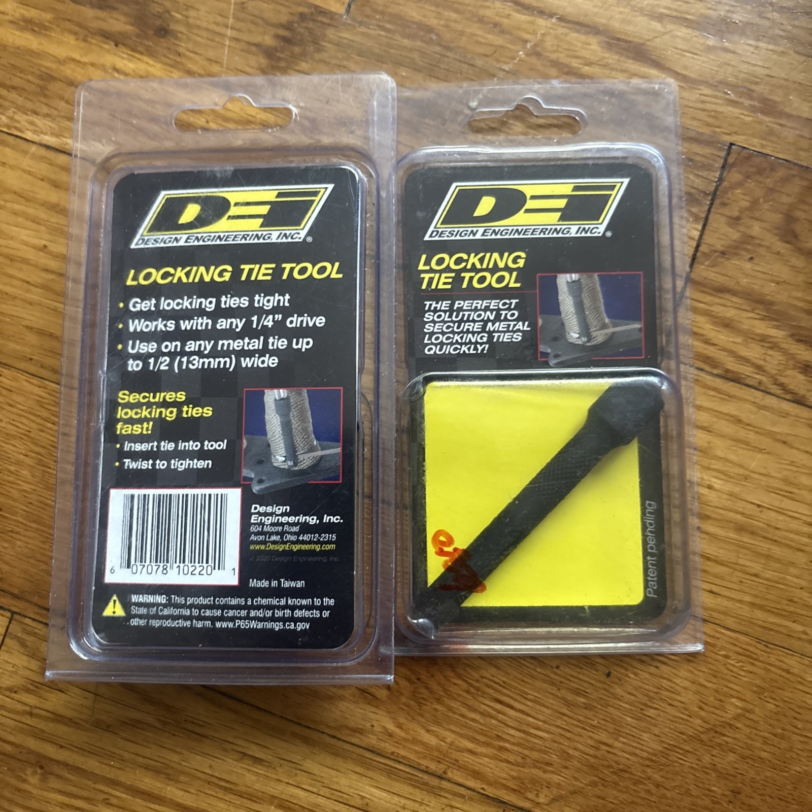 DEI Exhaust Wrap Tie Installation Tool 10220; Black Oxide Hardened Tool Steel 2x