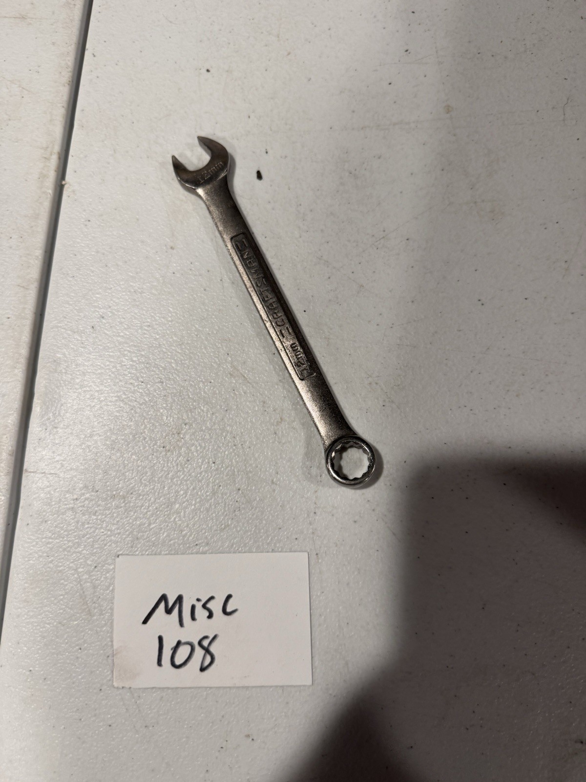 Craftsman Combination Wrench 12mm Metric 12 Point -VA- 42916 USA
