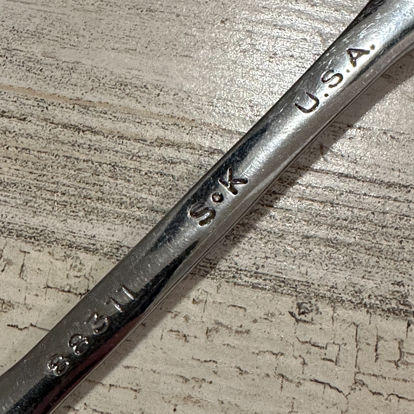 SK Hand Tools USA 11mm 12 Point SuperKrome® Metric Combination Wrench 88311