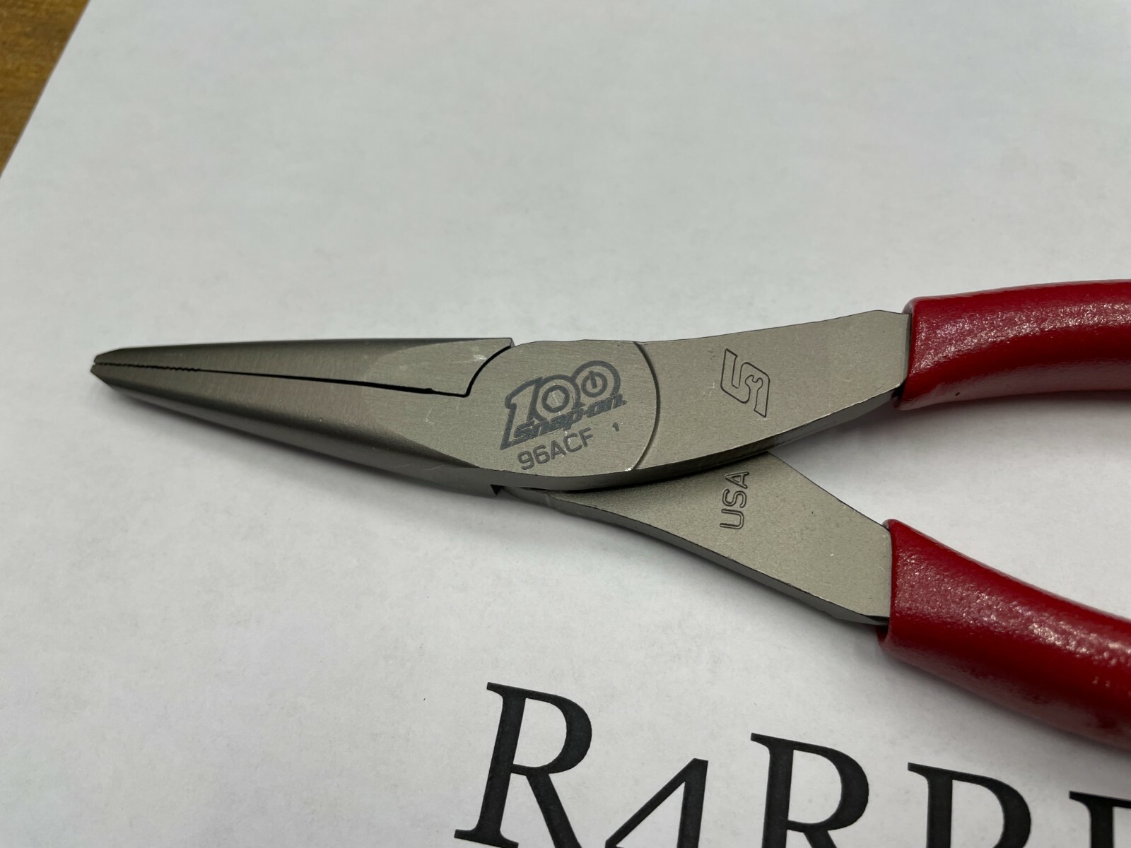 Snap-On Tools USA NEW 100th Anniversary Soft Grip 8″ Needle Nose Pliers 96ACFCE