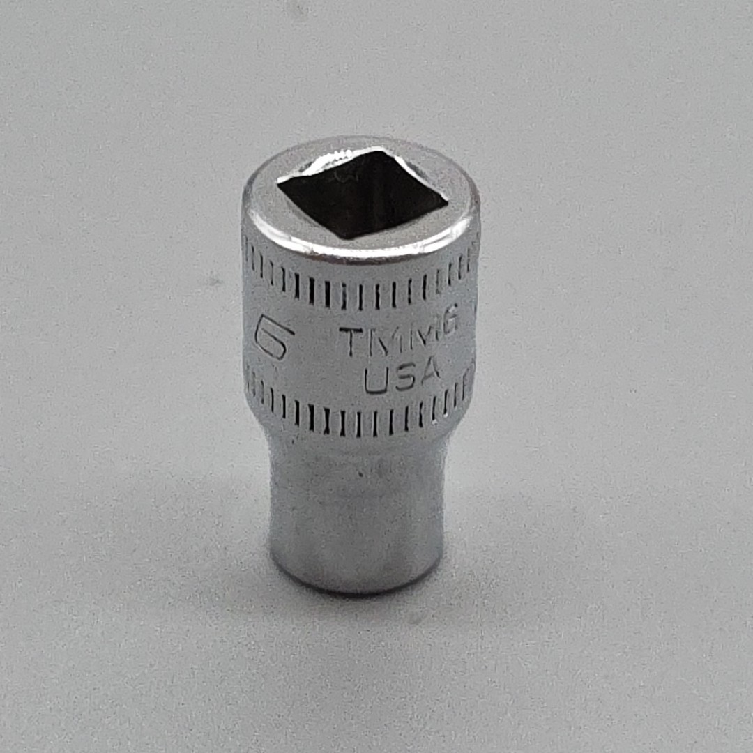 Snap-on Tools 1/4″ Drive 6mm 6PT SAE Shallow Chrome Socket TMM6 USA